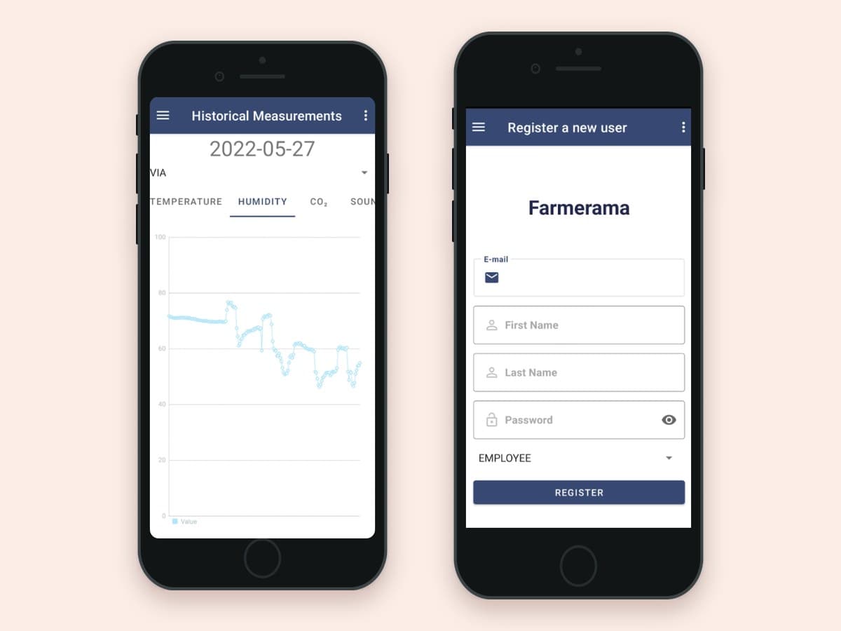 Farmerama Android app screens