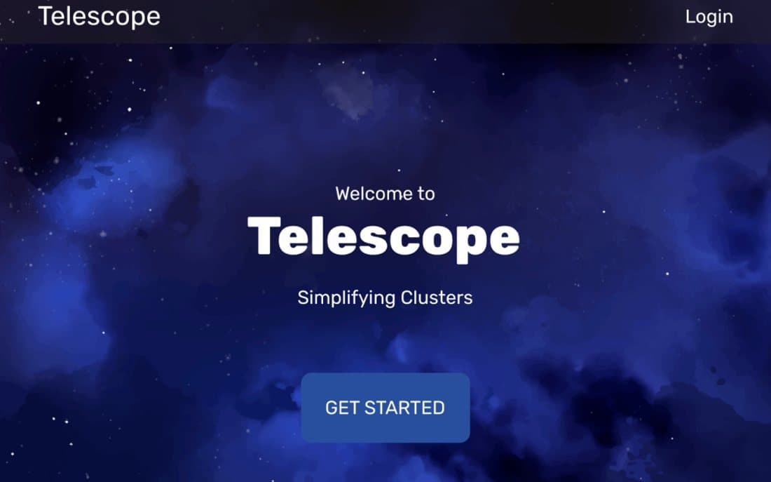 Telescope cluster management app